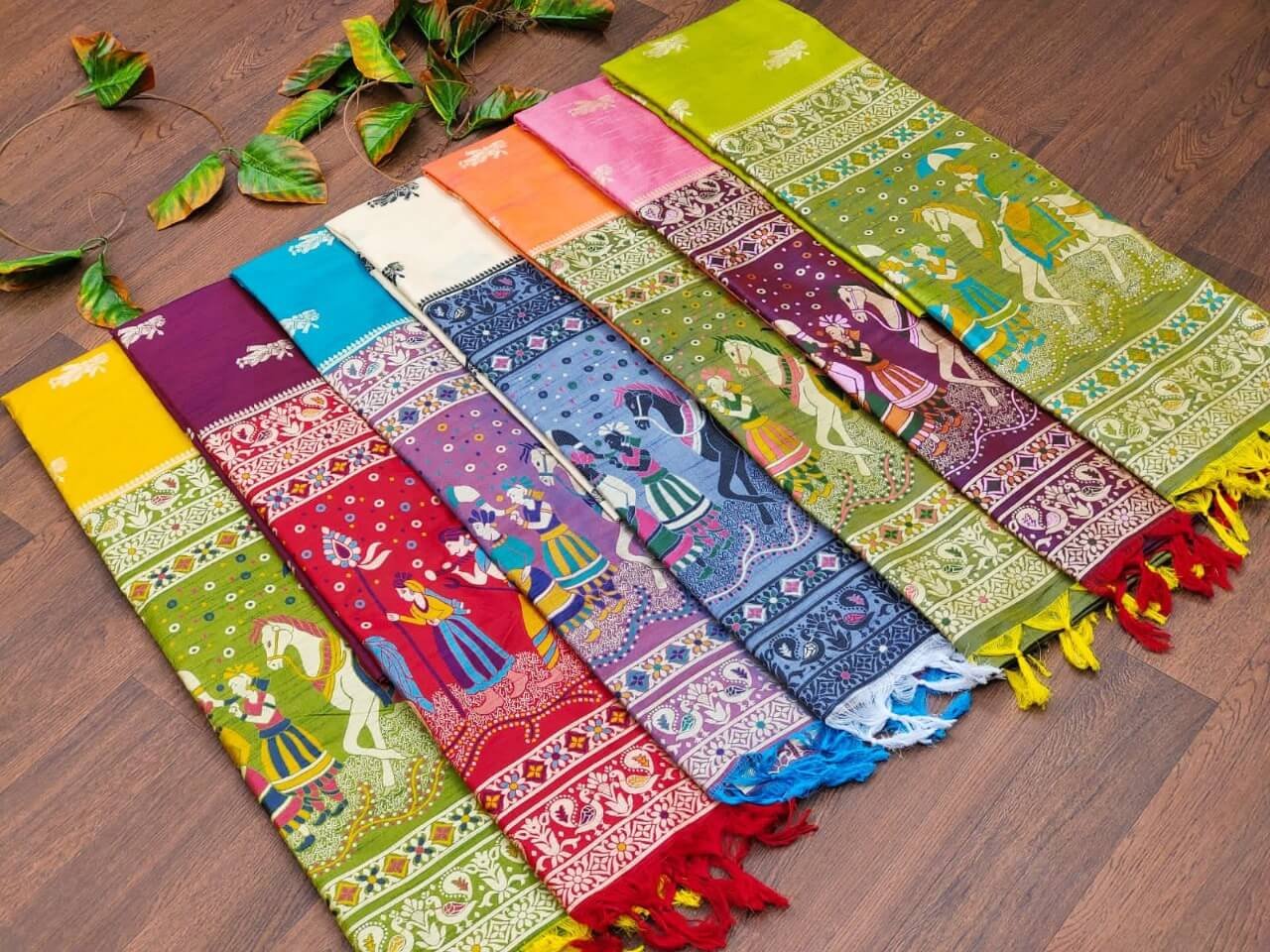 Turn Up the Glam with Mustard Yellow Raw Silk Saree With Contrast Pallu image 4