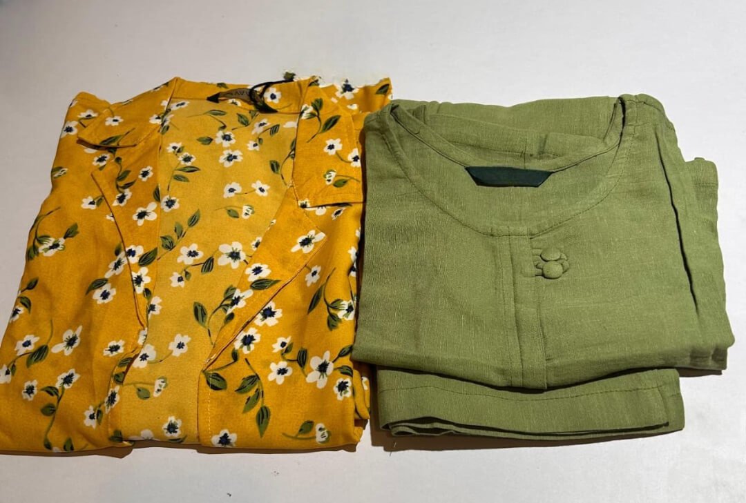 Shine Bright with a Yellow Floral Rayon Shrug and Indo-Western Top and Pants Set image 3